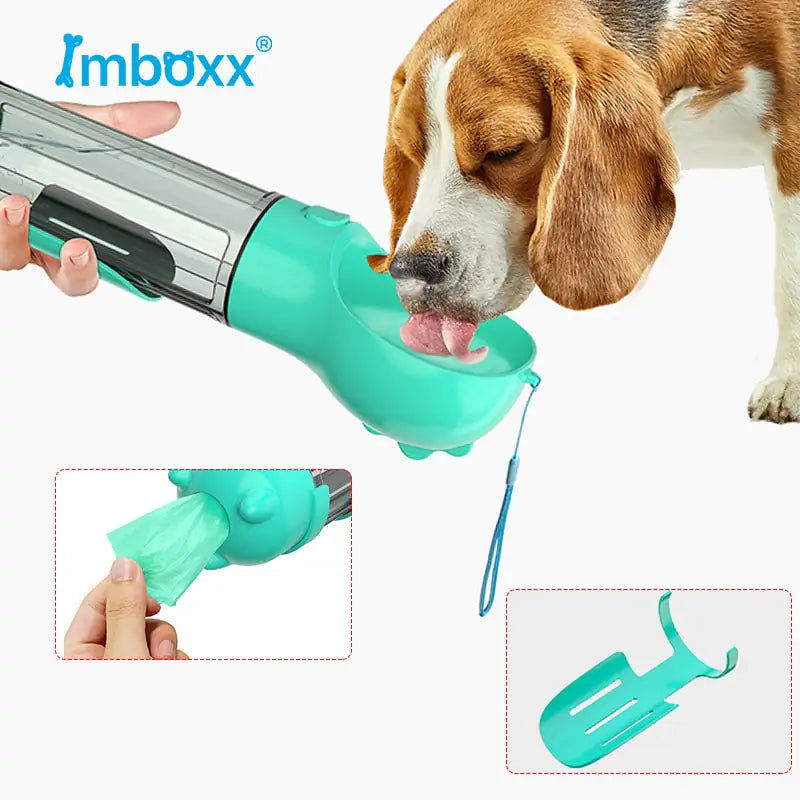 Travel Pet Drinker &amp; Poop Dispenser