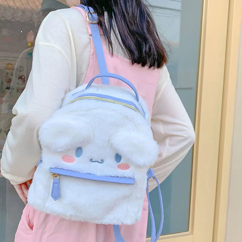 Cotton Plush Furry Backpack