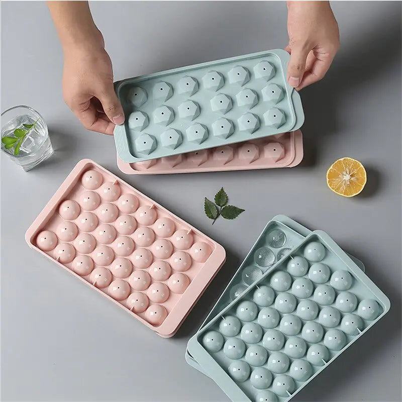 1pc Colorful Round Rhombus Ice Mould