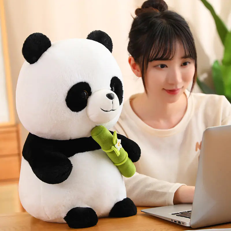 Cute Bamboo Tube Panda Plush Toy