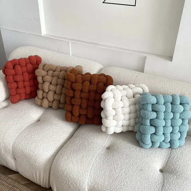 Bubble Kiss Soft Plush Knot Seat Cushion