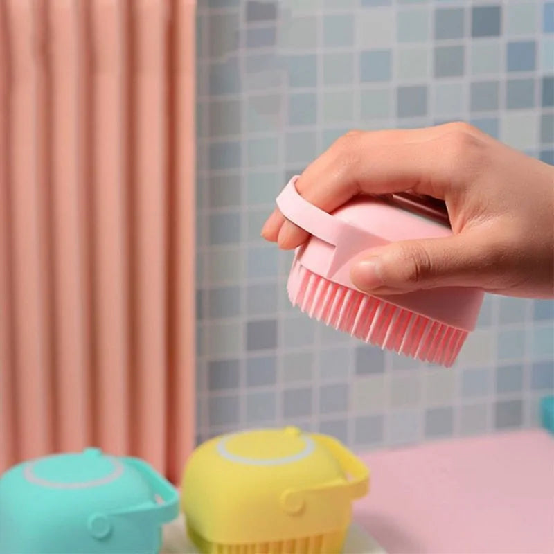 Silicone Head Massage Brush: Versatile Bathroom Essential