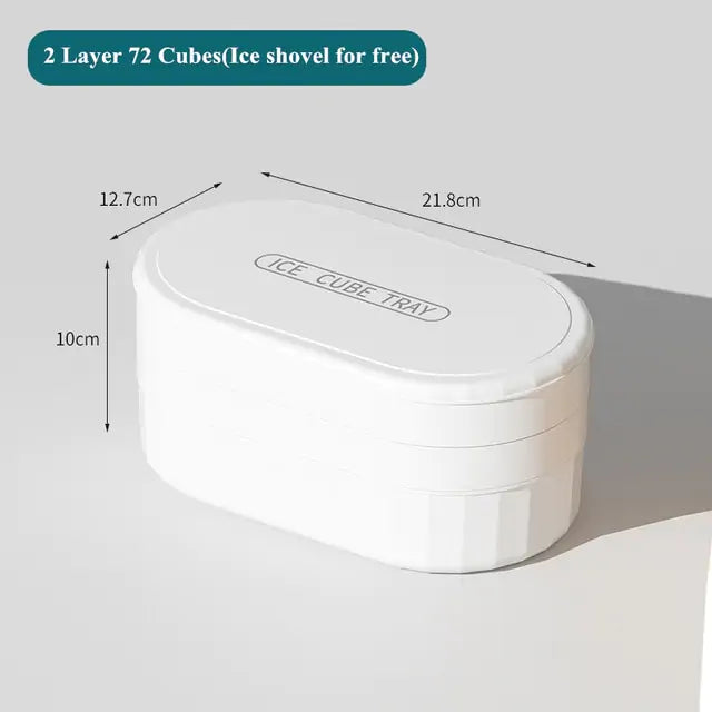 Ice Cube Tray with Lid &amp; Bin