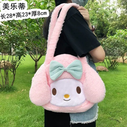 Cotton Plush Furry Backpack