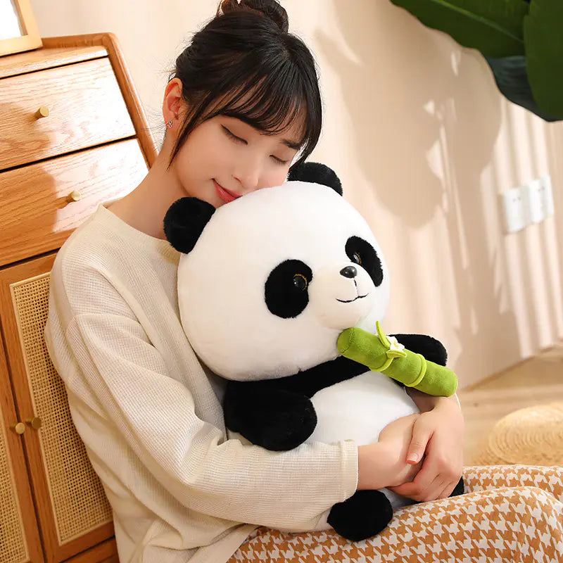 Cute Bamboo Tube Panda Plush Toy