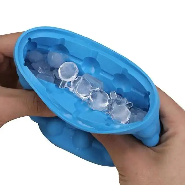 Silicone Mold Ice Cube Tray Maker Portable Bucket