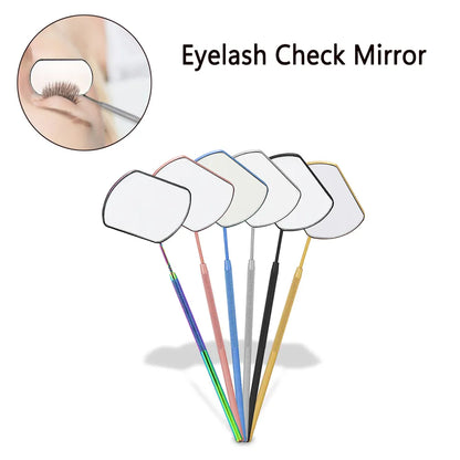 Grafting Eyelash Extensions Checking Mirror