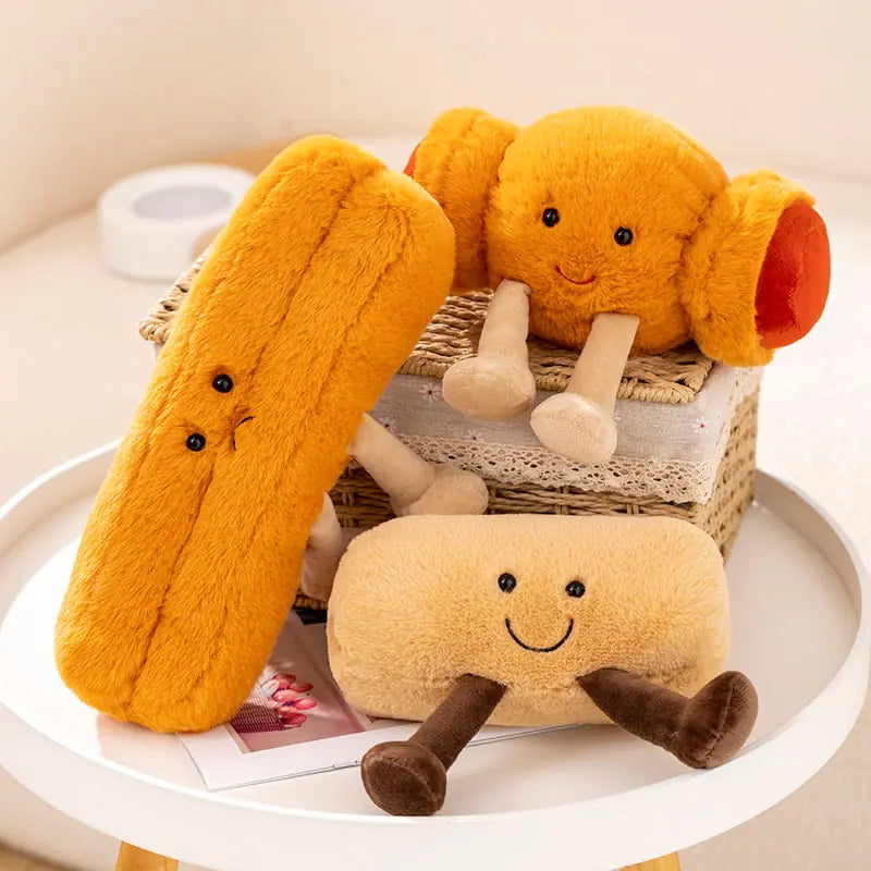 Cartoon Figure Bread Plush Toy