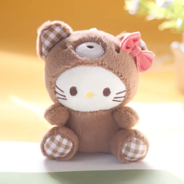 Bear Plush Keychain Cinnamon Roll