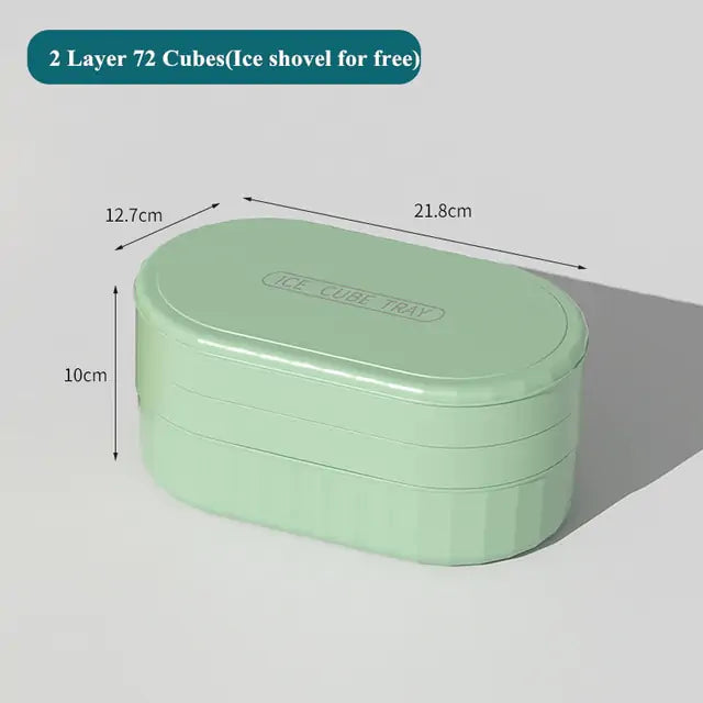 Ice Cube Tray with Lid &amp; Bin