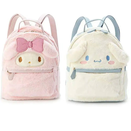 Cotton Plush Furry Backpack