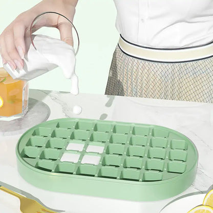 Ice Cube Tray with Lid &amp; Bin